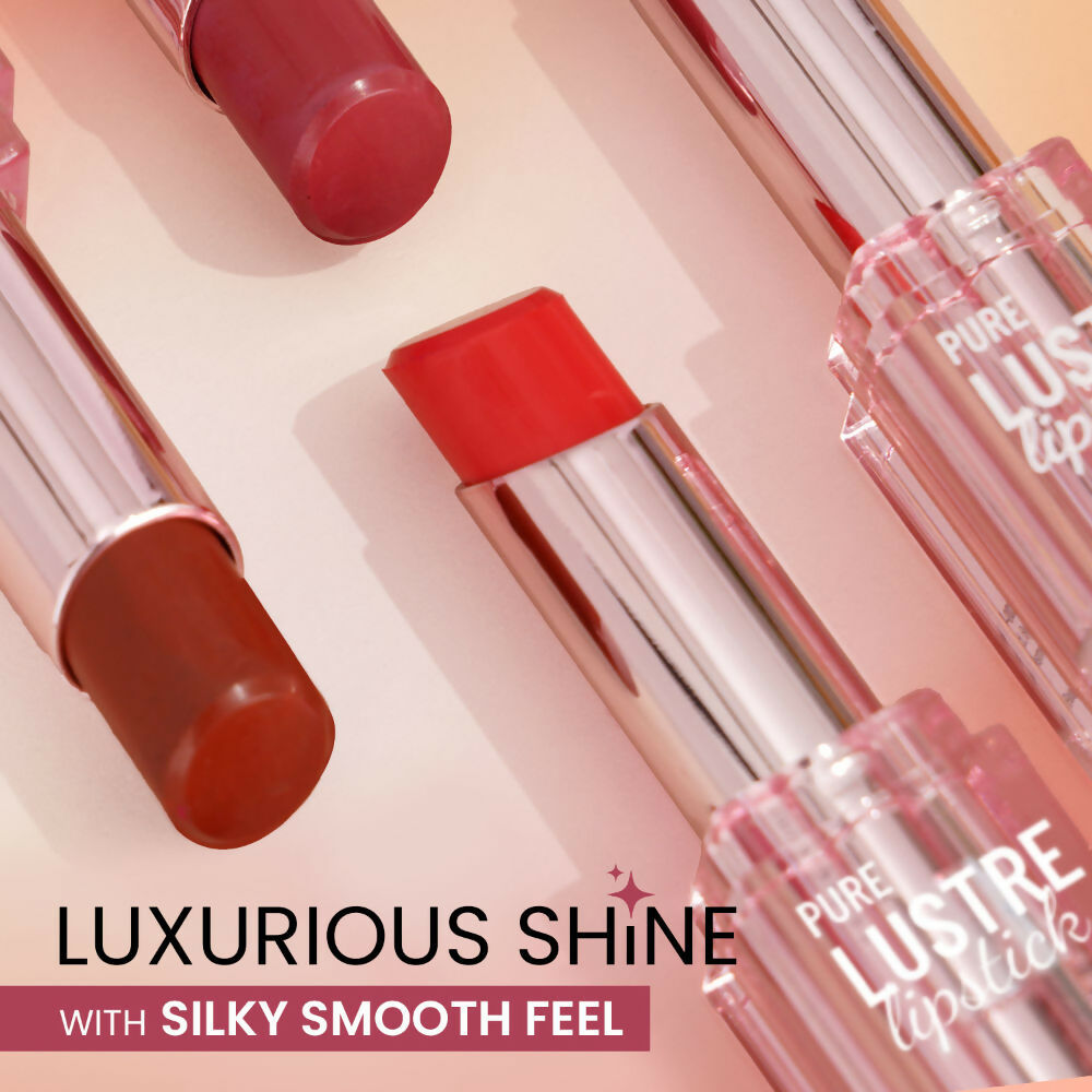 Swiss Beauty High Shine Finish Smooth Glide Pure Lustre Lipstick - 6 Just Peachy