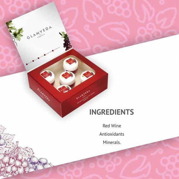 Glamveda Red Wine Advance Anti Ageing Facial Kit - Limited Time Offer