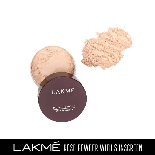 Lakme Rose Face Powder With Sunscreen - Soft Pink