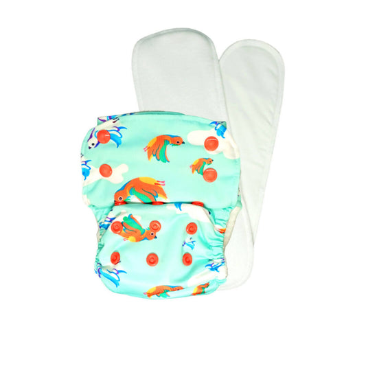Buy Kindermum Nano Aio Cloth Diaper With 2 Organic Cloth Inserts- Birdie For Kids from DrMediCart, Ship from India to USA