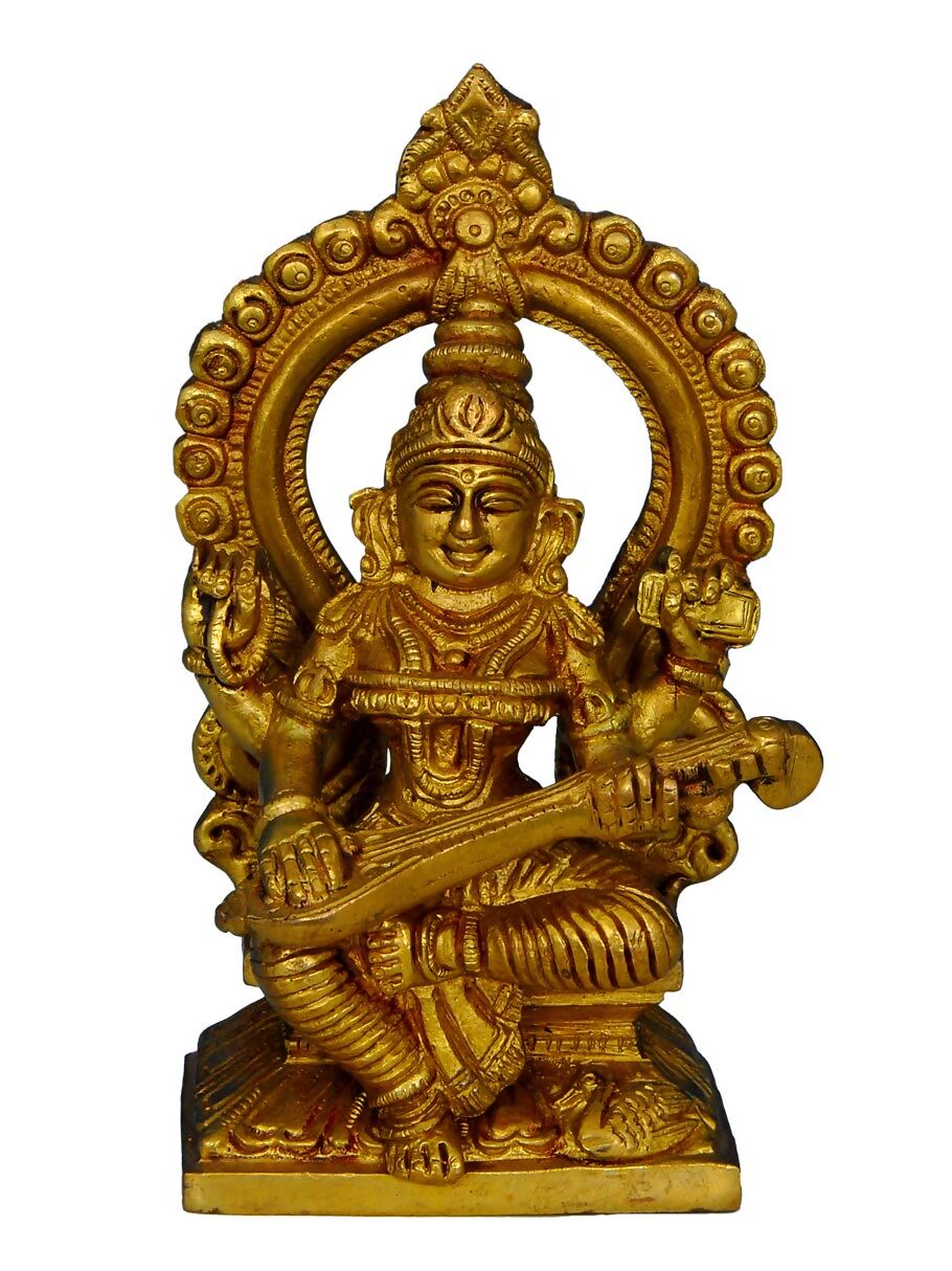 Buy Raj Bharatahm Brass Goddess Saraswati Statue