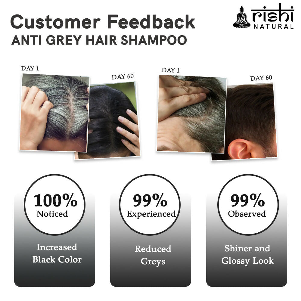 Rishi Natural Anti Grey Hair Shampoo