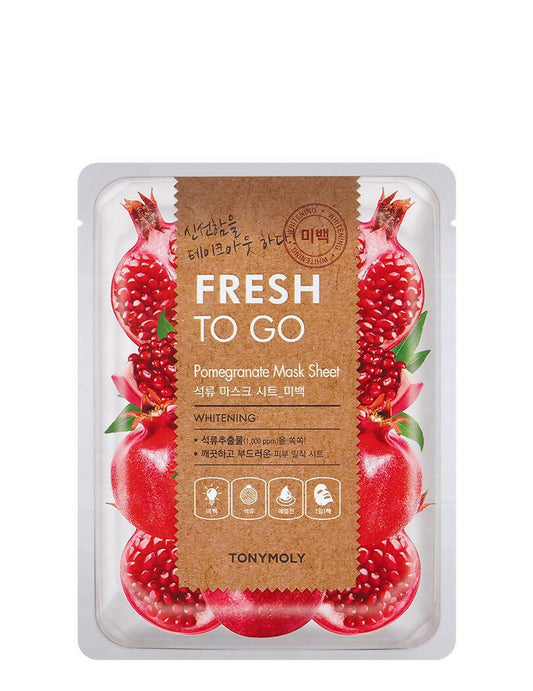 Tonymoly Fresh To Go Pomegranate Mask Sheet Whitening - Korean Skincare