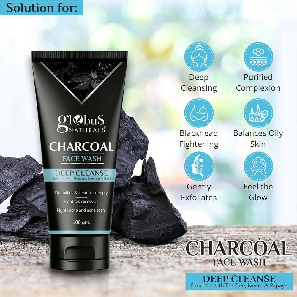 Globus Naturals Face Wash Enriched with Tea Tree, Neem & Papaya