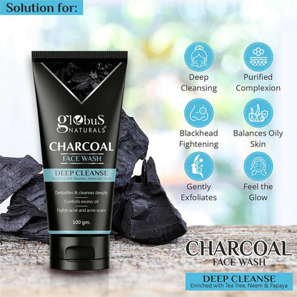 Globus Naturals Face Wash Enriched with Tea Tree, Neem & Papaya