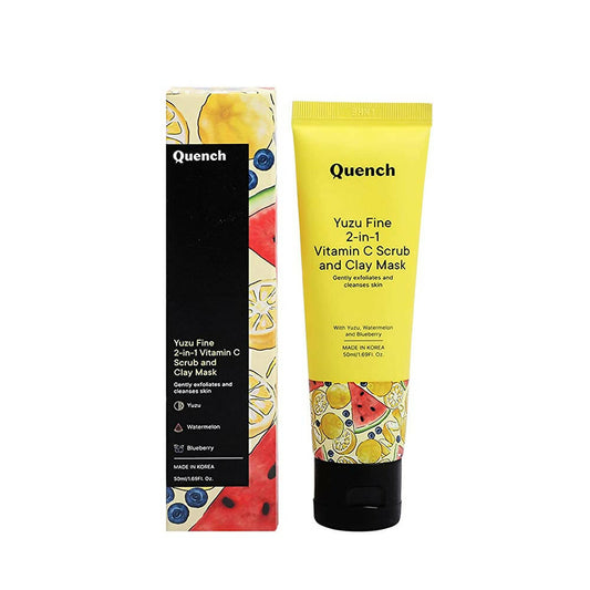 Buy Quench Botanics Yuzu Fine 2-in-1 Vitamin C Scrub and Clay Mask from DrMediCart, Ship from India to USA