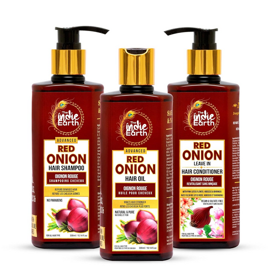 The Indie Earth Advanced Red Onion Hair Care Trio - DrMediCart