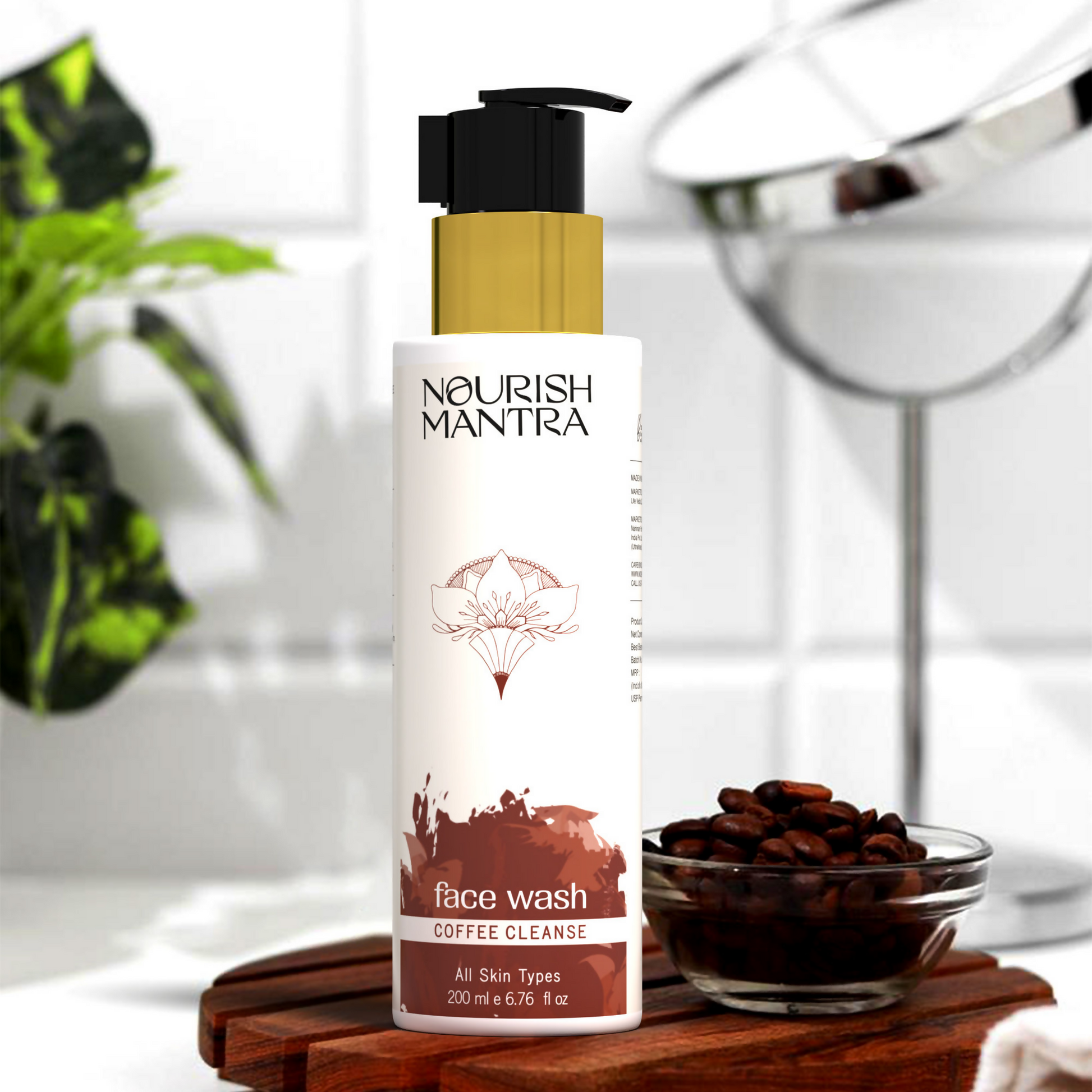 Nourish Mantra Coffee Cleanse Face Wash with Coffee Niacinamide, & Aloe Vera