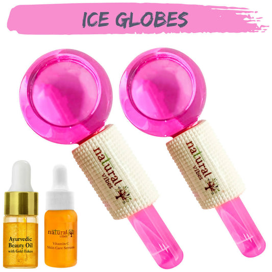 Buy Natural Vibes Pink Ice Globes Facial Tool Set from DrMediCart, Ship from India to USA