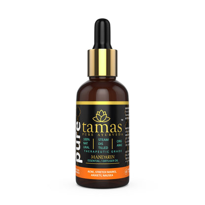 Buy Tamas Pure Ayurveda 100% Organic Mandarin Essential Oil - USDA Certified Organic from DrMediCart, Ship from India to USA