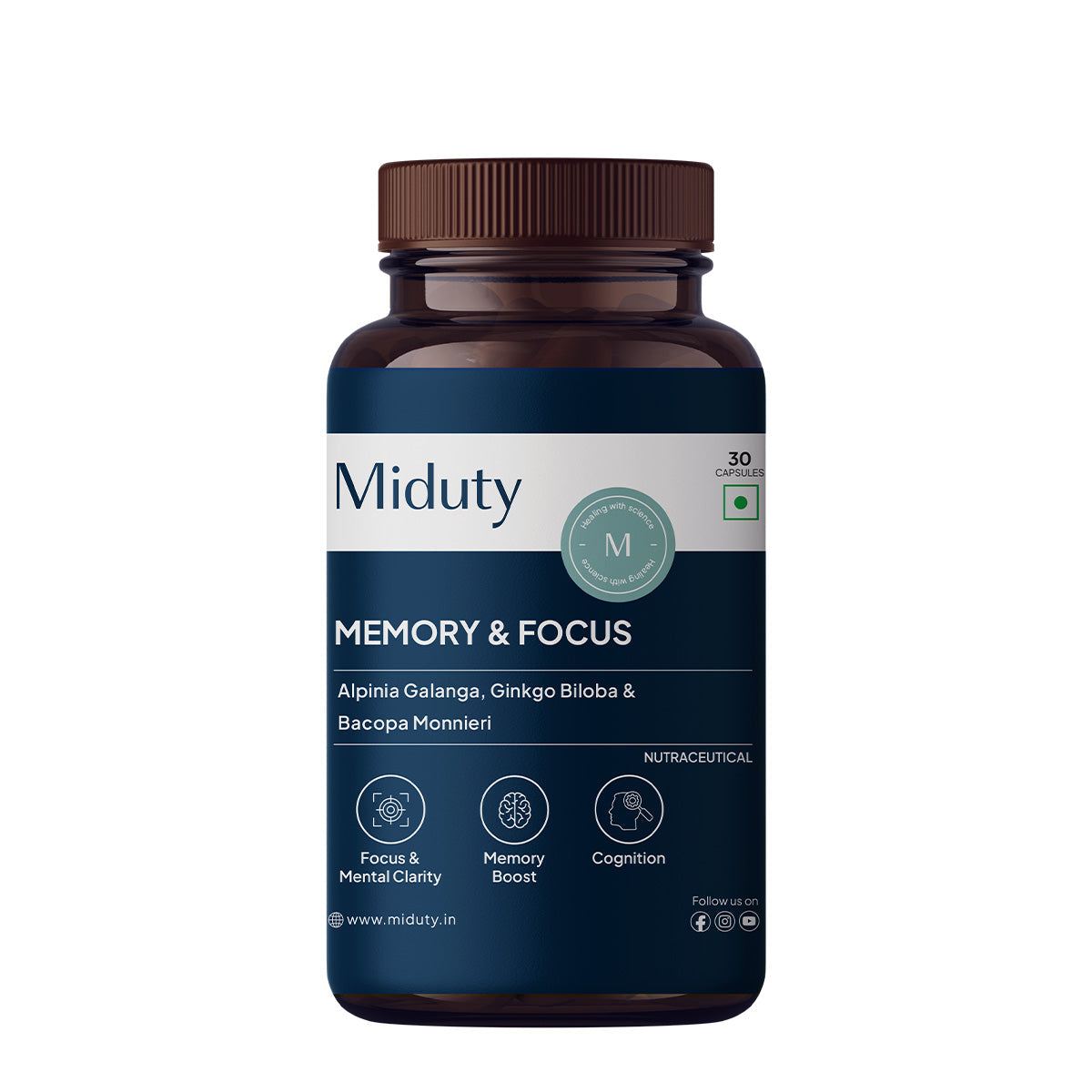Miduty by Palak Notes Memory & Focus Capsules