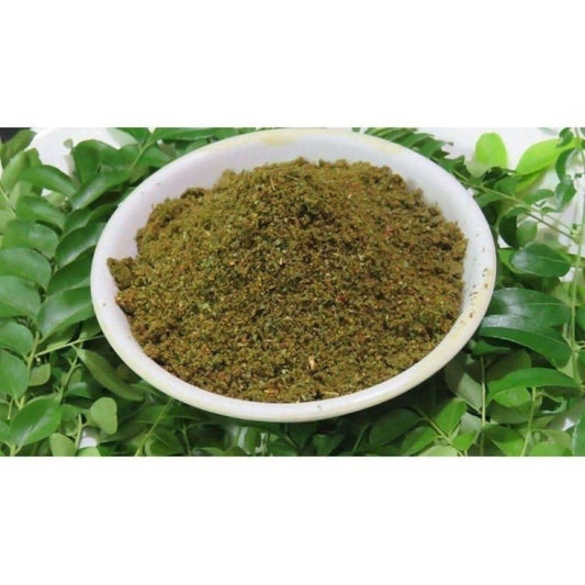 Buy Curry Leaves spicy powder/ Karivepaku kaaram (With Garlic) from DrMediCart