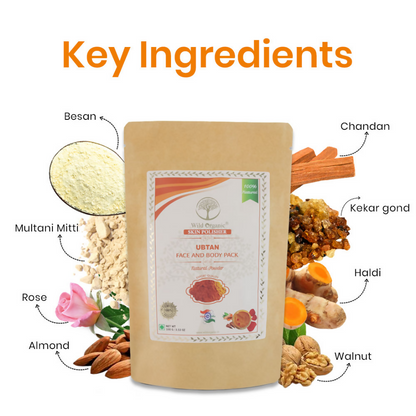 Wild Organic Ubtan Face And Body Pack Natural Powder