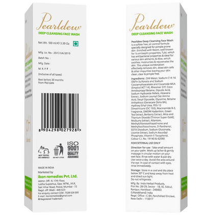 Pearldew Deep Cleansing Face Wash