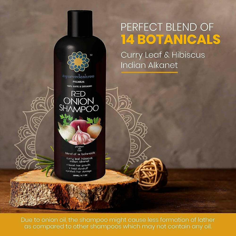 Ayurvedashree Red Onion Shampoo For Growth - DrMediCart