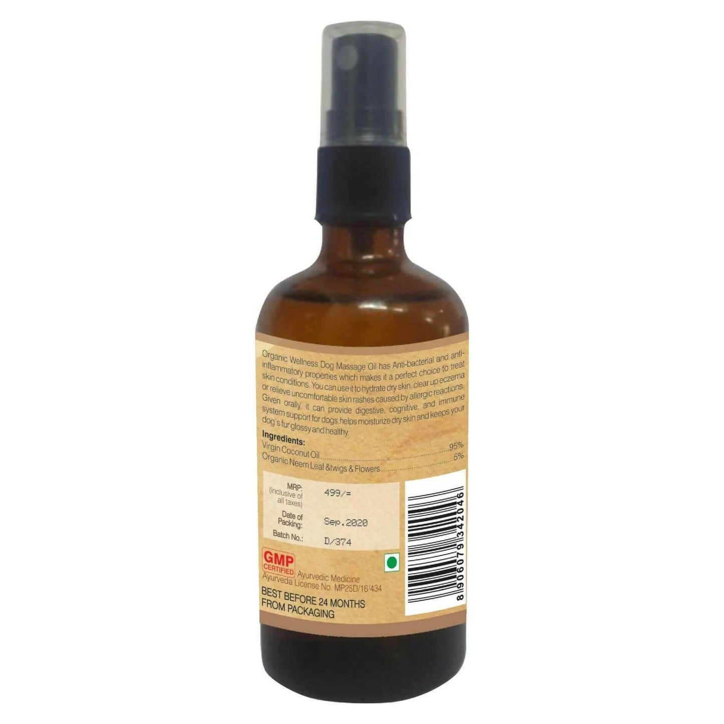 Organic Wellness Dog Massage Oil