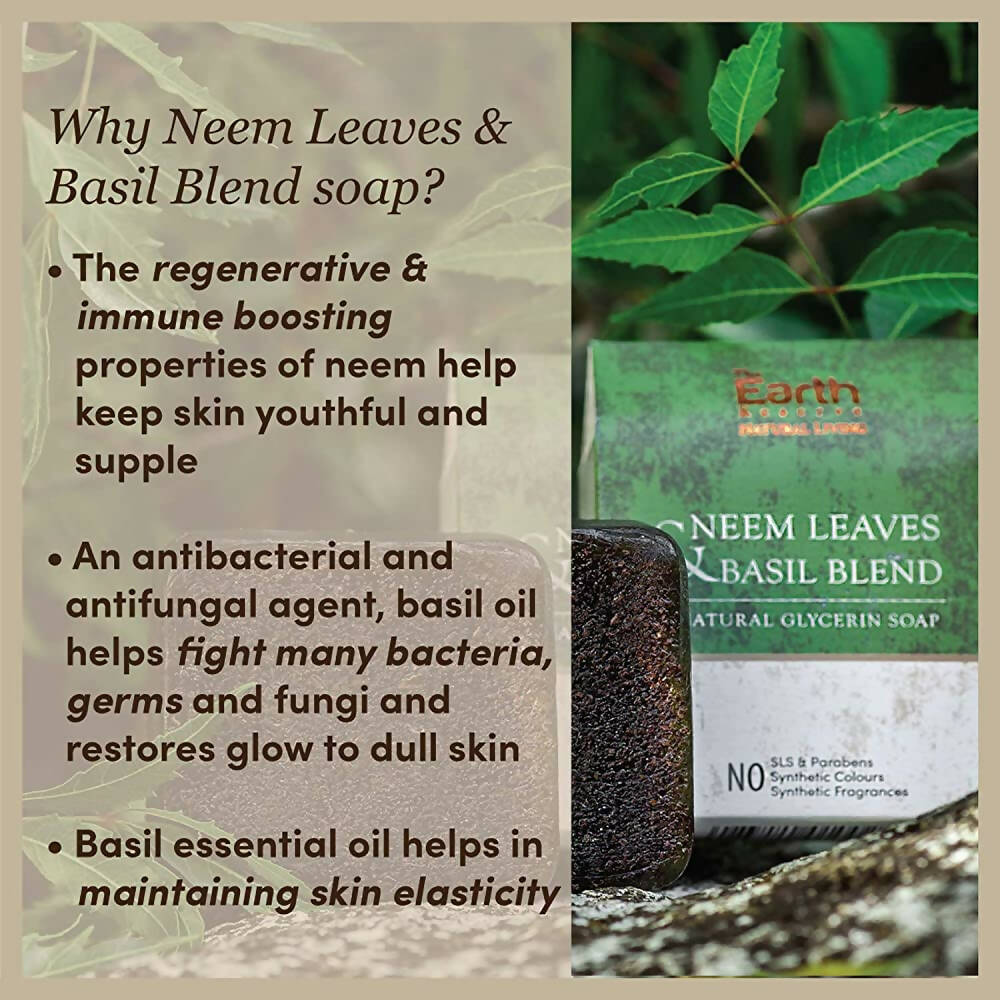 The Earth Reserve Neem Leaves & Basil Blend Soap