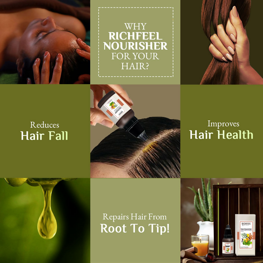 Richfeel Hair Nourisher Oil - Hair Fall Control & Growth Treatment
