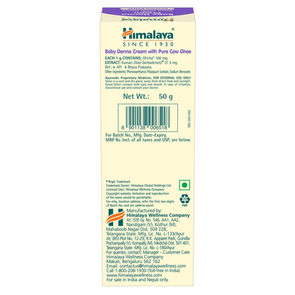 Himalaya Herbals Baby Derma Cream with Pure Cow Ghee