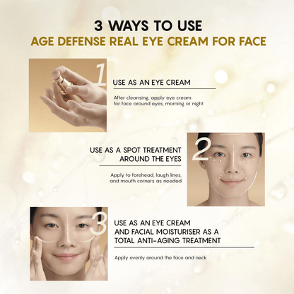 AHC Age Defense Real Eye Cream For Face - Korean skincare