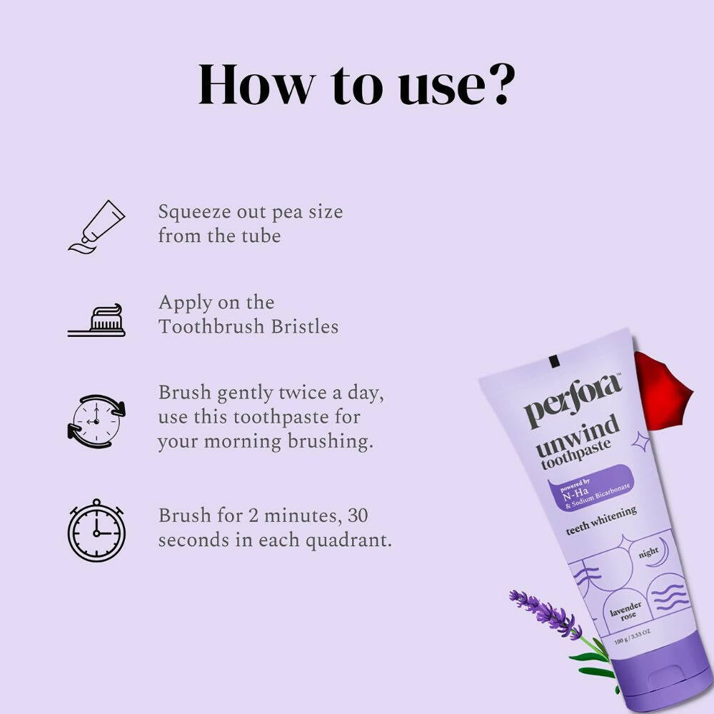 Perfora Unwind Toothpaste Lavender Rose