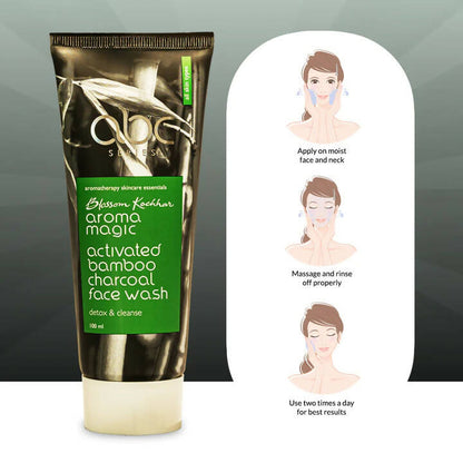 blossom kochhar aroma magic activated bamboo charcoal face wash buy in usa