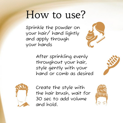 Ktein Natural 100% Plant Based Hair Styling Powder