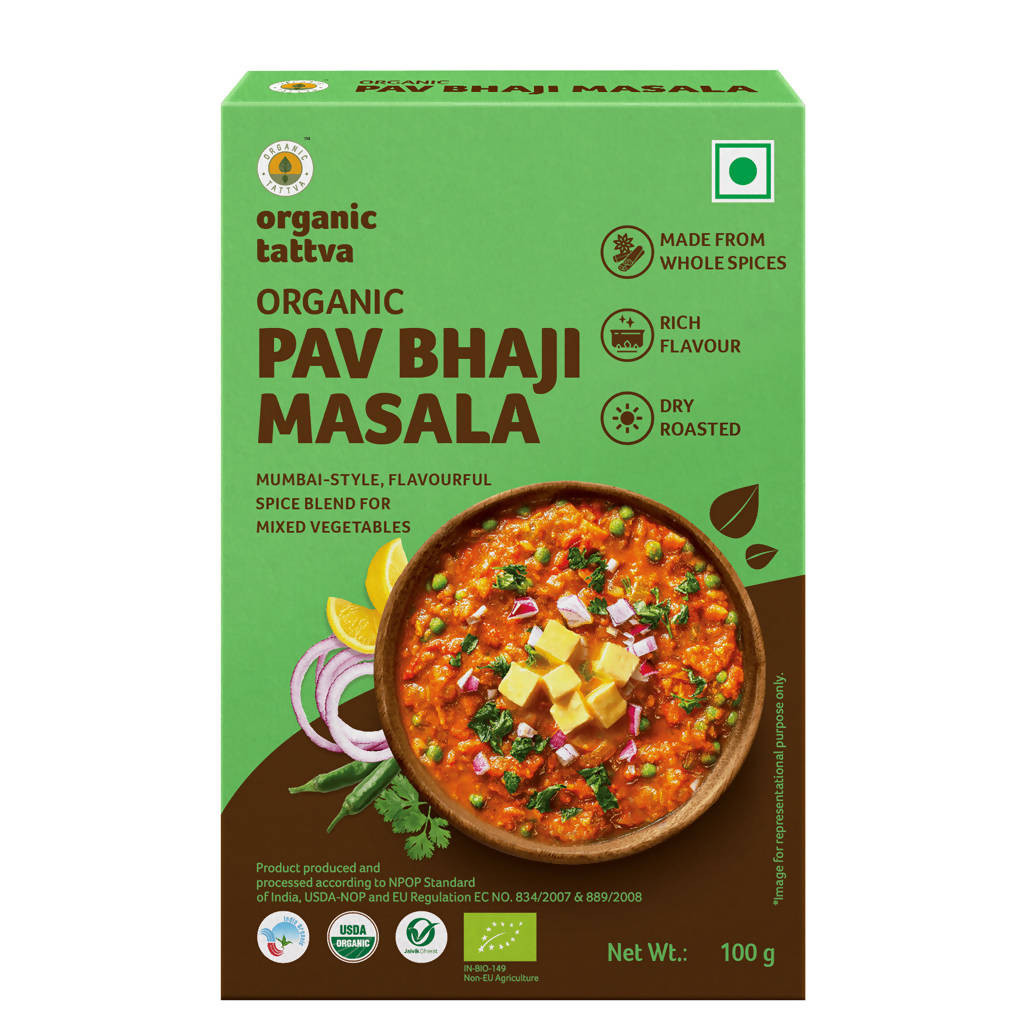 Buy Organic Tattva Pav Bhaji Masala Powder from DrMediCart, Ship from India to USA