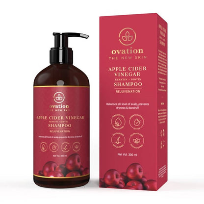 Buy Ovation Apple Cider Vinegar (Keratin+Biotin) Shampoo from DrMediCart, Ship from India to USA