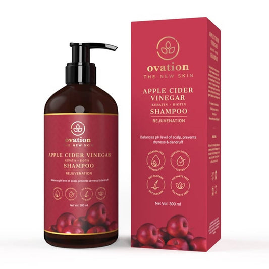 Buy Ovation Apple Cider Vinegar (Keratin+Biotin) Shampoo from DrMediCart, Ship from India to USA