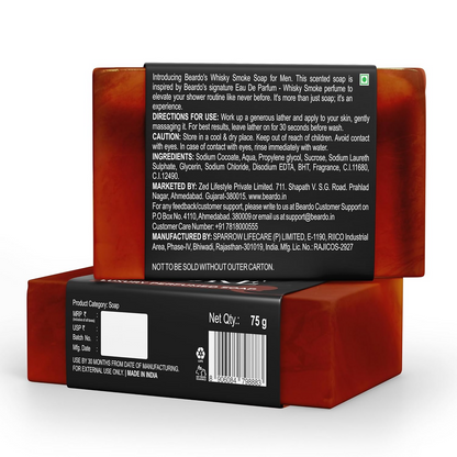 Beardo Whisky Smoke Perfumed Luxury Soap for Men