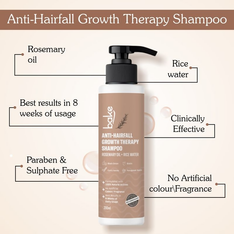 Bake Rosemary Anti Hair Fall Shampoo For Hair Fall Control & Hair Growth