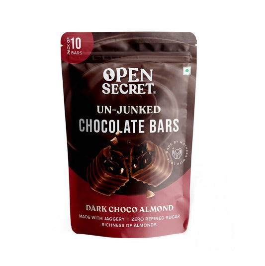 Buy Open Secret Dark Choco Almond Chocolate Bars from DrMediCart