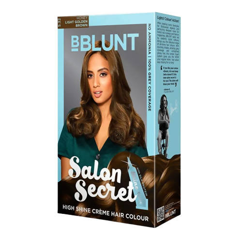 Buy BBlunt Salon Secret High Shine Creme Hair Colour - Honey Light Golden Brown 5.32 from DrMediCart, Ship from India to USA