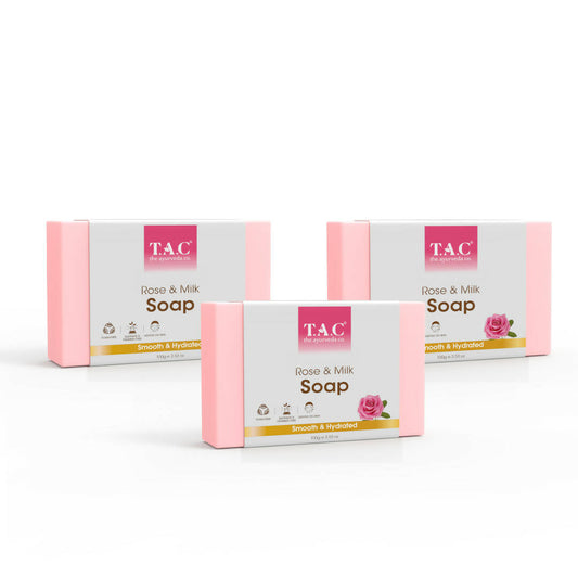 TAC - The Ayurveda Co. Rose & Milk Soap - DrMediCart