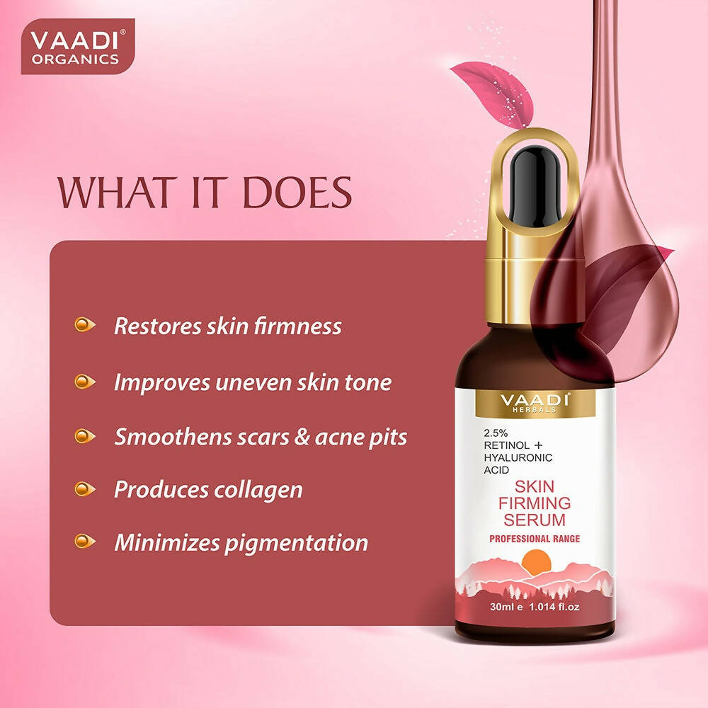 Vaadi Herbals Skin Firming Serum With 2.5% Retinol & Hyaluronic Acid - Drmedicart