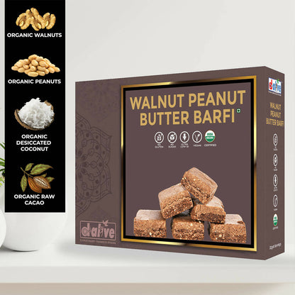 D-Alive Walnut Peanut Butter Barfi - Drmedicart