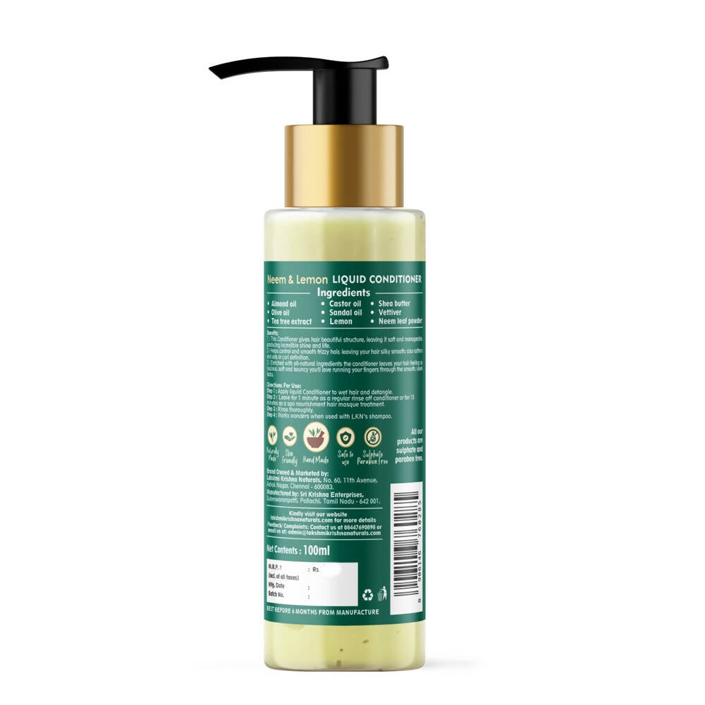Lakshmi Krishna Naturals Neem & Lemon Liquid Conditioner - DrMediCart