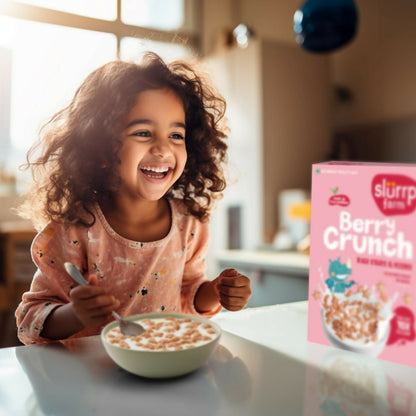 Slurrp Farm Berry Crunch Strawberry Cereal (Ragi Stars & Moons)