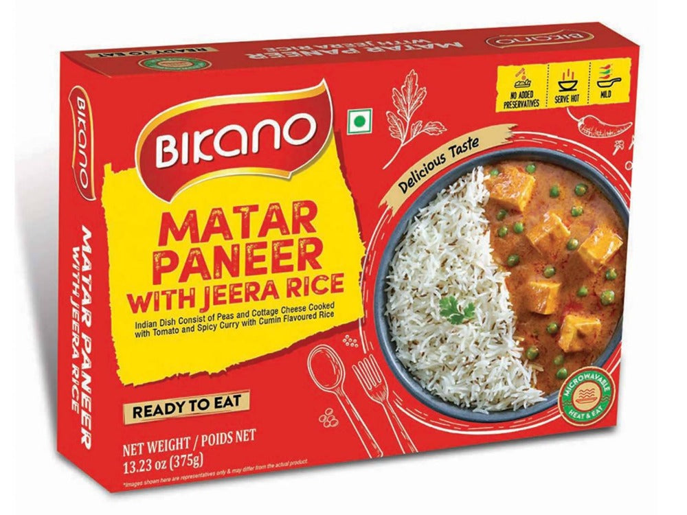 Buy Bikano Matar Paneer With Jeera Rice from DrMediCart