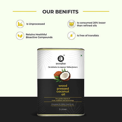 Anveshan Wood Pressed Coconut Oil