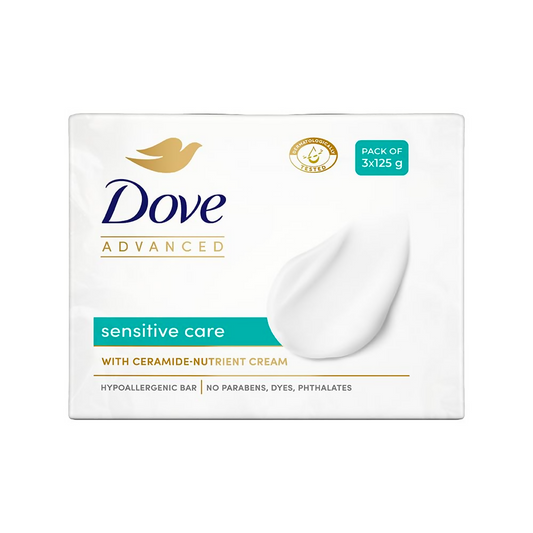 Dove Advanced Sensitive Care Bar With Ceramide And Nutrient Cream