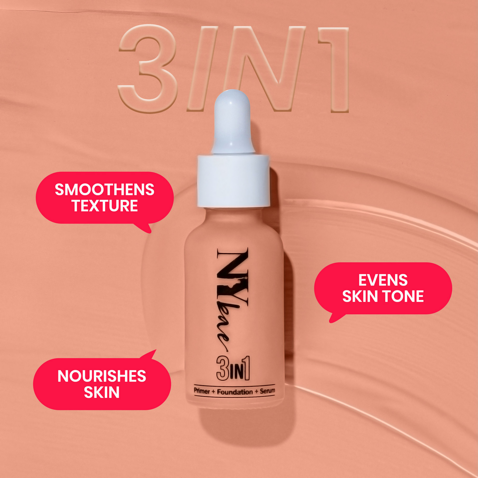 NY Bae 3 in 1 Serum Foundation Infused With Primer - Cool Sand 06