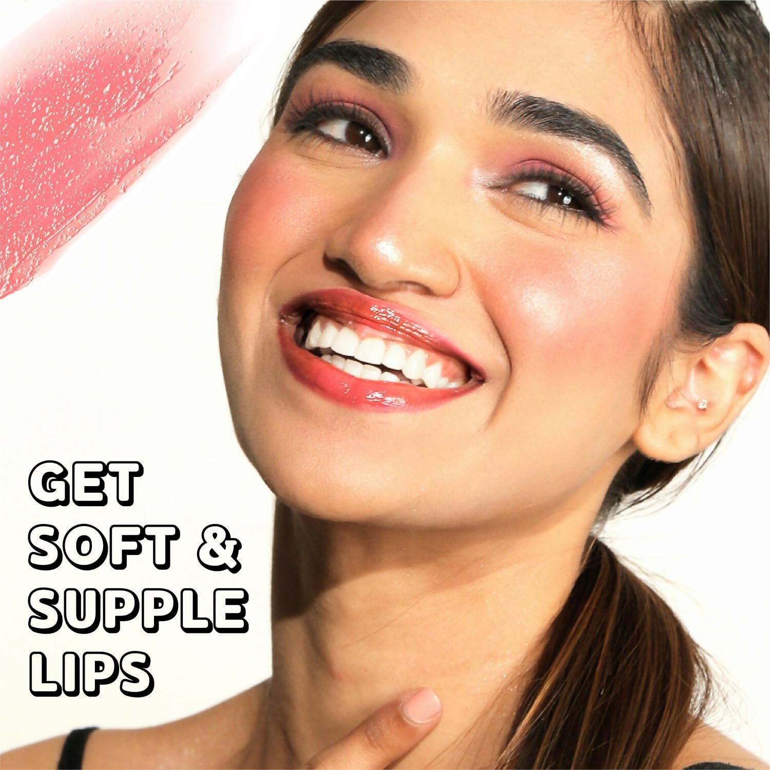 Blue Heaven Tinted Lip Balm Strawberry infused with Shea Butter, Almond oil and Vitamin E