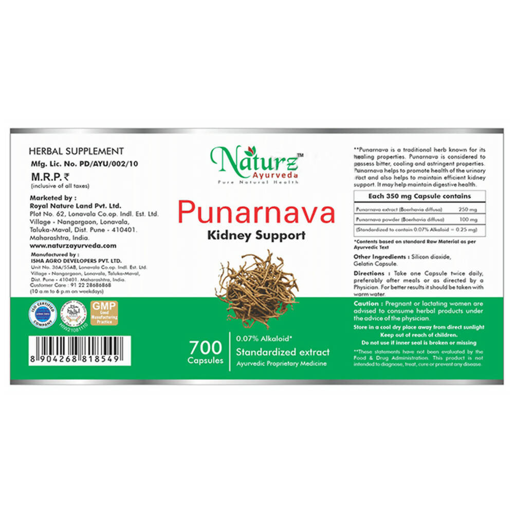 Naturz Ayurveda Punarnava Capsules