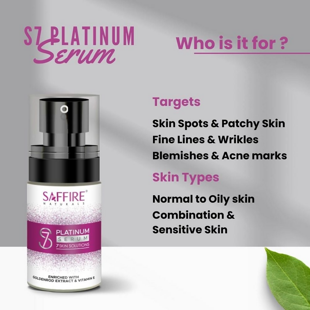 Saffire Naturals S7 Platinum Face Serum