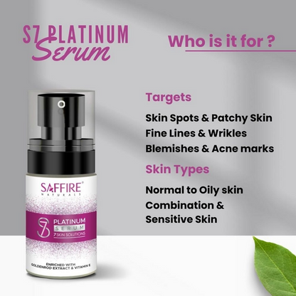 Saffire Naturals S7 Platinum Face Serum