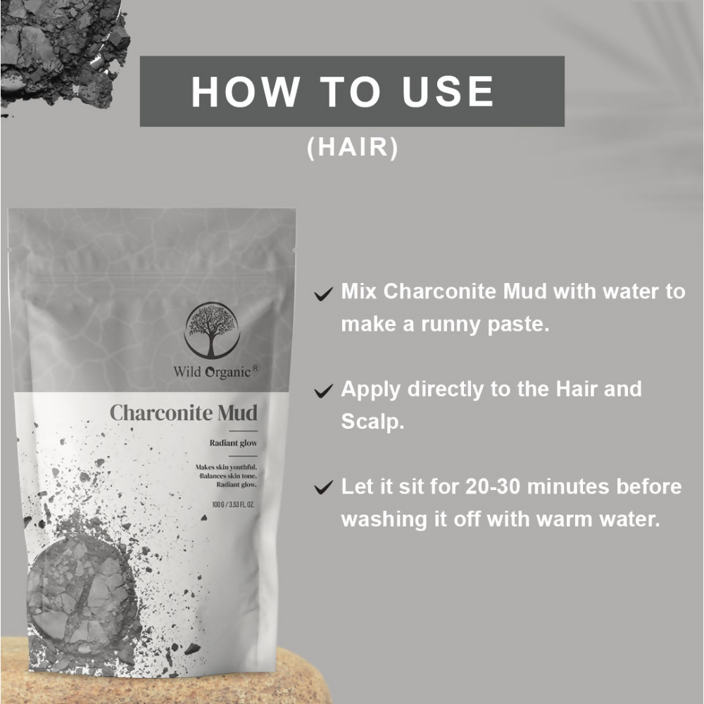 Wild Organic Charconite Mud Radiant Glow Clay Powder