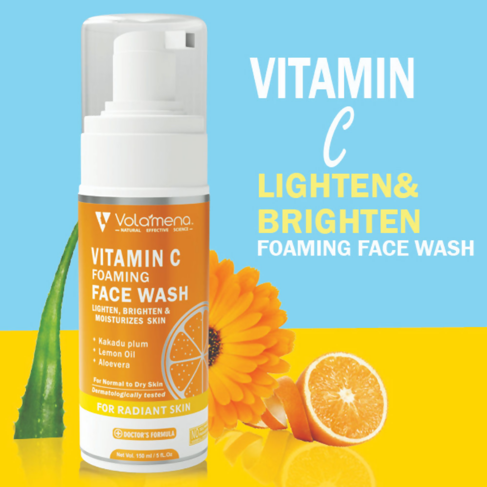 Volamena Vitamin C Lighten And Brighten Foaming Face Wash