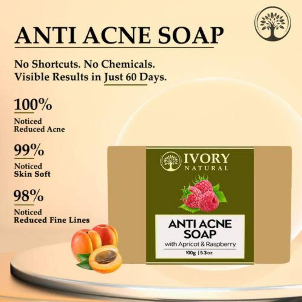 Buy Ivory Natural Anti Acne Soap - Restore Radiance & Nourish Skin For Both Men & Women from DrMediCart, Ship from India to USA